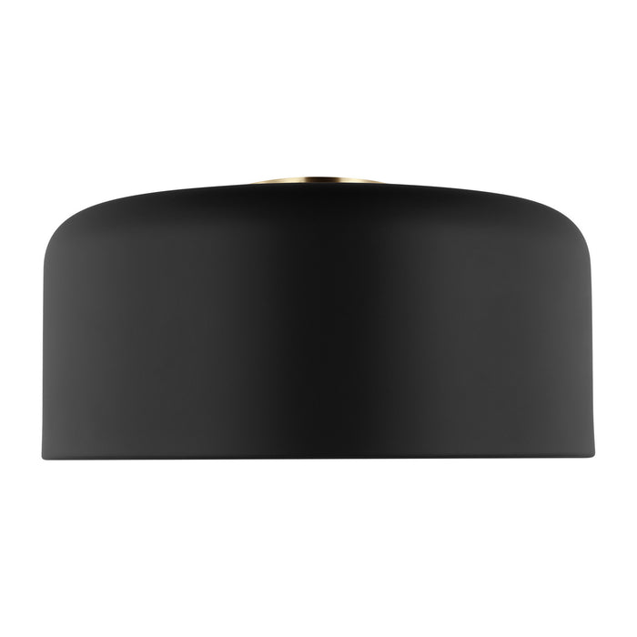 Visual Comfort Studio - 7705401-112 - One Light Flush Mount - Malone - Midnight Black