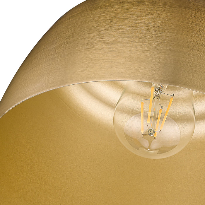 Golden - 0316-FM MBG - One Light Flush Mount - Holmes - Modern Brushed Gold