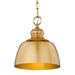Golden - 0316-M1L MBG - One Light Mini Pendant - Holmes - Modern Brushed Gold
