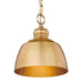 Golden - 0316-M1L MBG - One Light Mini Pendant - Holmes - Modern Brushed Gold