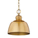 Golden - 0316-M1L MBG - One Light Mini Pendant - Holmes - Modern Brushed Gold