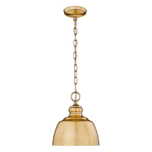 Golden - 0316-M1L MBG - One Light Mini Pendant - Holmes - Modern Brushed Gold