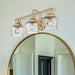 Golden - 3610-BA3 BCB-CLR - Three Light Vanity Light - Daphne - Brushed Champagne Brass
