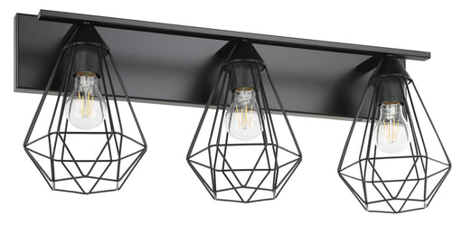 Tarbes Three Light Bath/Vanity Matte Black