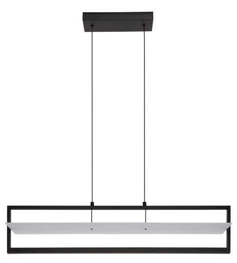 Farneta LED Linear Pendant Structured Black