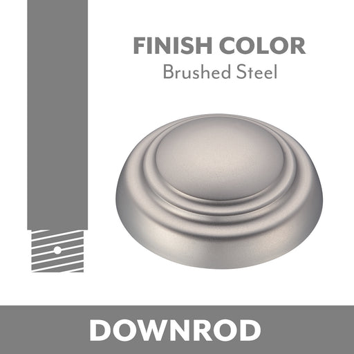 Minka Aire Ceiling Fan Downrod Brushed Steel