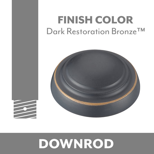 Minka Aire Down Rod Dark Restoration Bronze  18