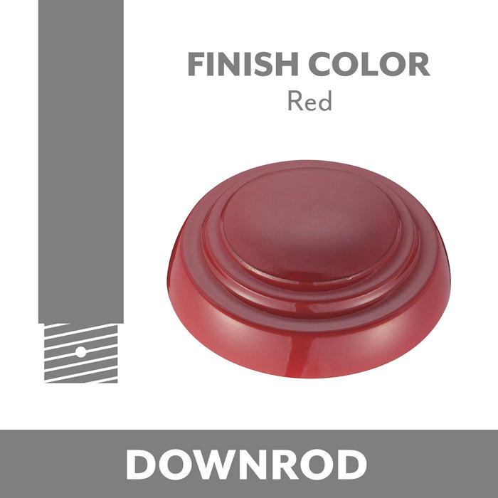 Minka Aire - DR560-RD - Down Rod - Minka Aire - Red