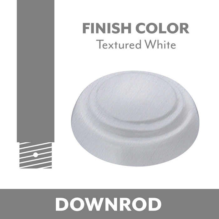Minka Aire - DR560-TWW - Down Rod - Minka Aire - Textured White