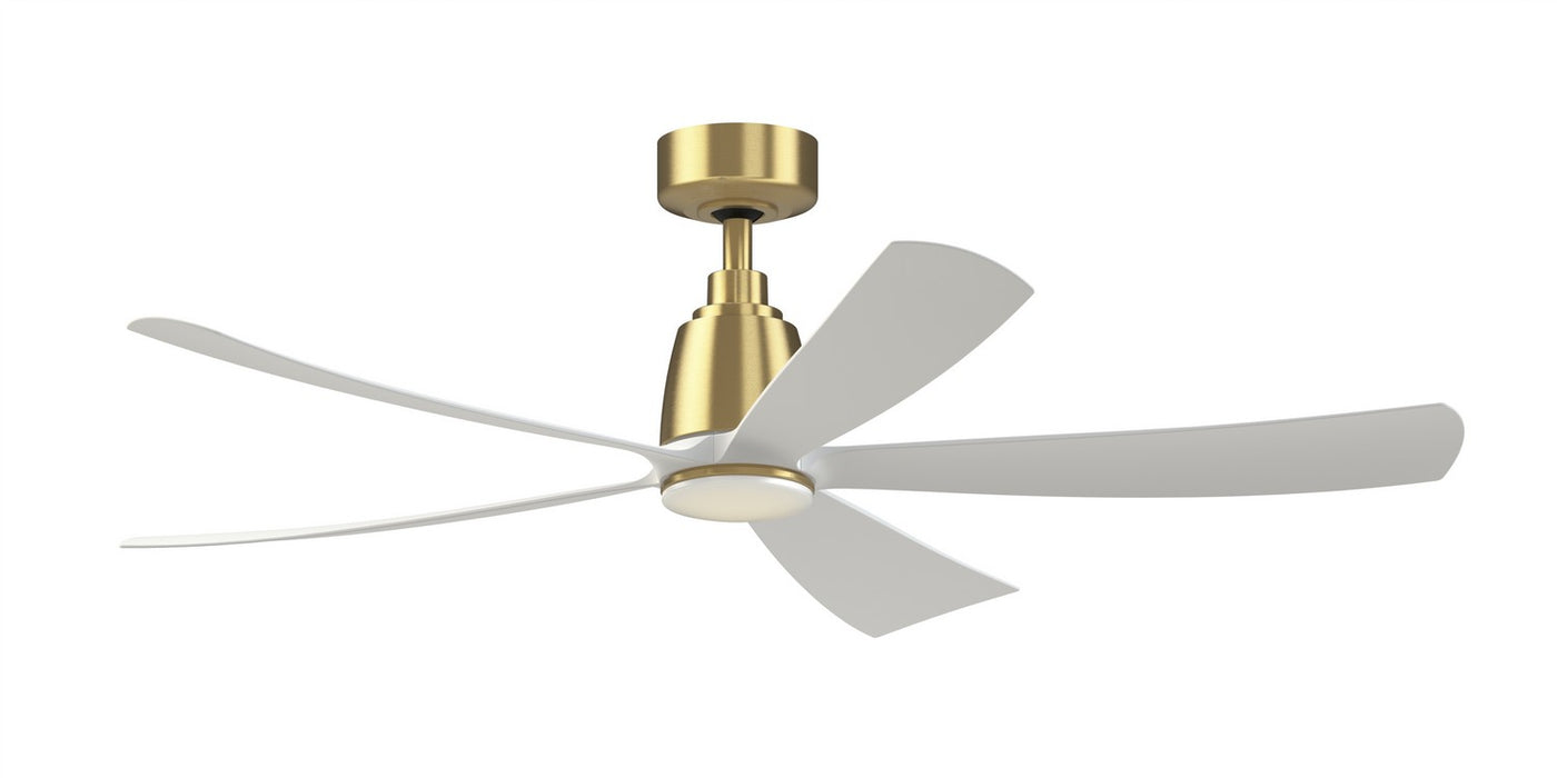 Fanimation - FPD5534BS - 52 Inches Ceiling Fan - Kute5 52 - Brushed Satin Brass