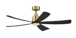 Fanimation - FPD5534BSBL - 52 Inches Ceiling Fan - Kute5 52 - Brushed Satin Brass