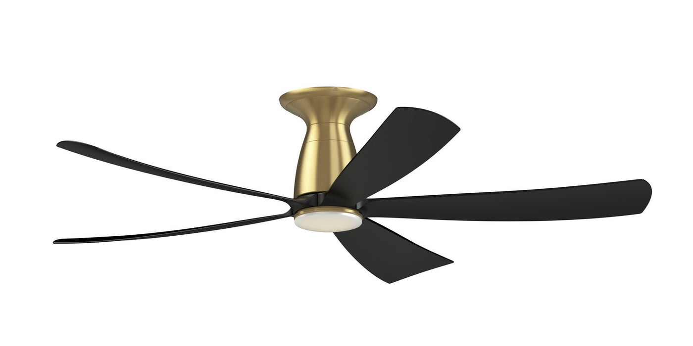 Fanimation - FPD5534BSBL - 52 Inches Ceiling Fan - Kute5 52 - Brushed Satin Brass