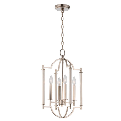 Provence Four Light Chandelier Polished Nickel