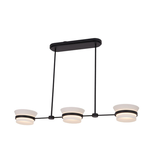Anel LED Island Pendant Matte Black