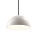 Justice Designs - CER-6250-MAT-CROM-BKCD - One Light Pendant - Radiance - Matte White