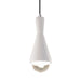 Justice Designs - CER-6520-BIS-CROM-BKCD - One Light Pendant - Radiance - Bisque