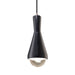 Justice Designs - CER-6520-CRB-NCKL-BKCD - One Light Pendant - Radiance - Carbon - Matte Black