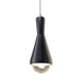 Justice Designs - CER-6520-CRB-NCKL-WTCD - One Light Pendant - Radiance - Carbon - Matte Black