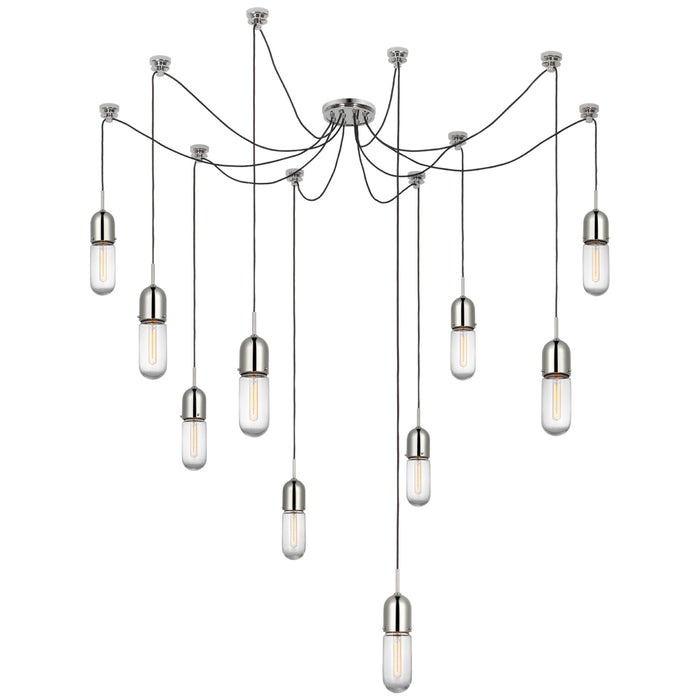 Visual Comfort Signature - TOB 5645PN-CG-10 - LED Pendant - Junio - Polished Nickel