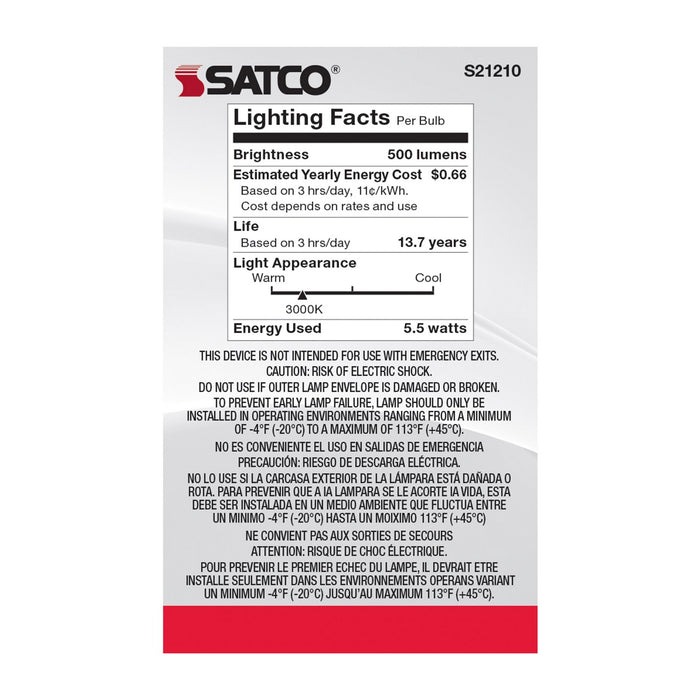 Satco - S21210 - Light Bulb - Clear