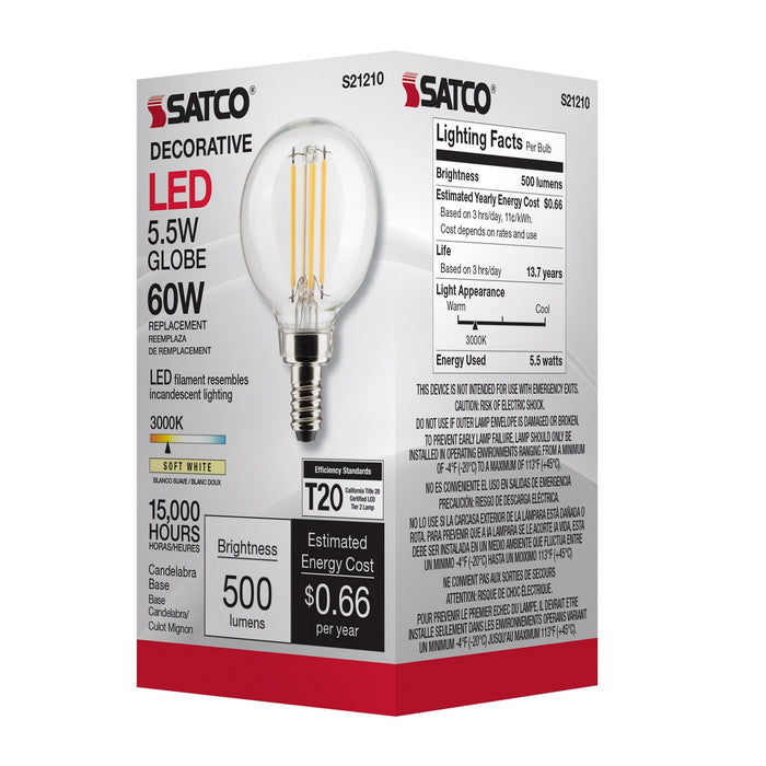 Satco - S21210 - Light Bulb - Clear