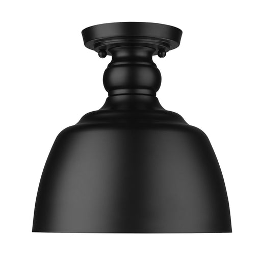 Holmes One Light Flush Mount Matte Black