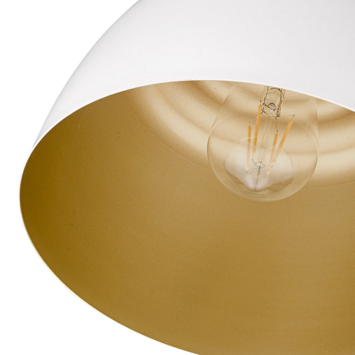 Golden - 0316-M1L WHT - One Light Mini Pendant - Holmes - Matte White