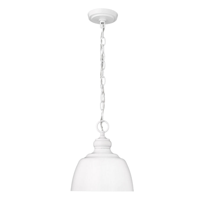Golden - 0316-M1L WHT - One Light Mini Pendant - Holmes - Matte White