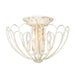 Golden - 7862-SF VPW - Four Light Semi-Flush Mount - Marguerite - Vintage Parisian White