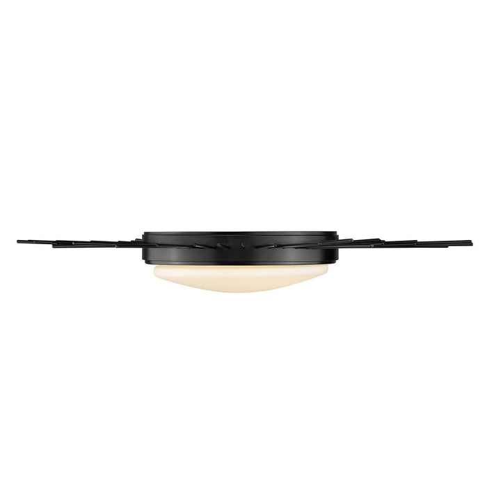 Golden - 9126-FM18 BLK-OP - LED Flush Mount - Kieran - Matte Black