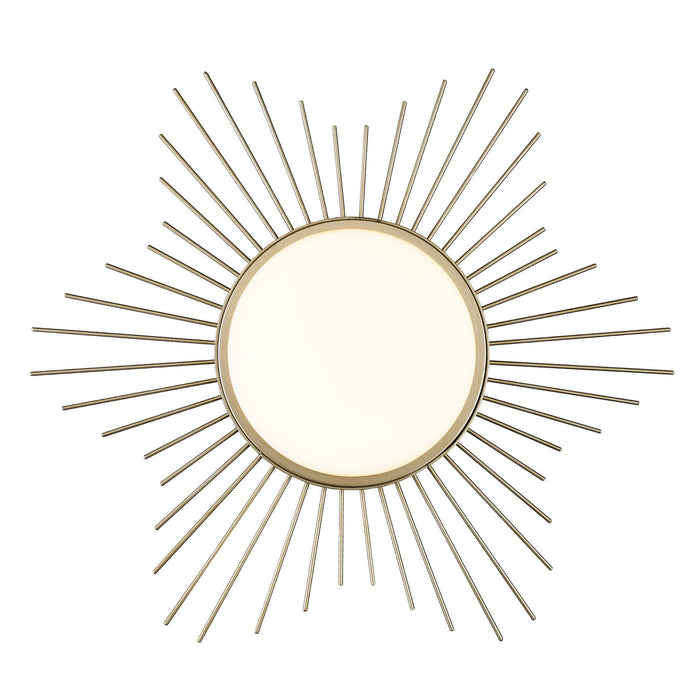 Golden - 9126-FM18 WG-OP - LED Flush Mount - Kieran - White Gold