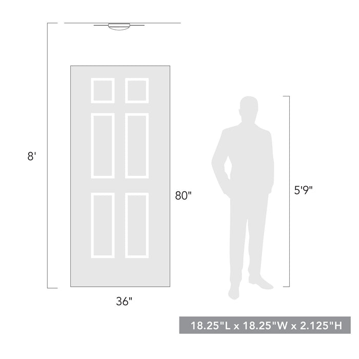 Golden - 9126-FM18 WG-OP - LED Flush Mount - Kieran - White Gold