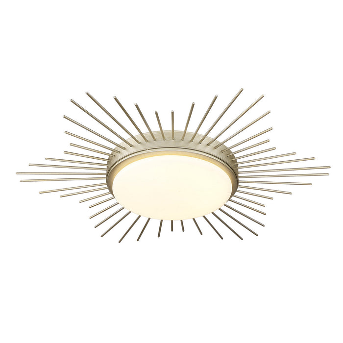 Golden - 9126-FM18 WG-OP - LED Flush Mount - Kieran - White Gold
