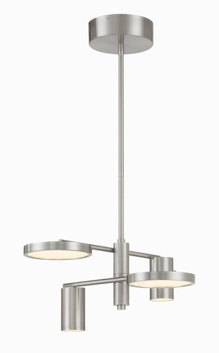 Swivel LED Chandelier Brushed Nickel