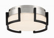 George Kovacs - P953-1-691-L - LED Flush Mount - Bezel Set - Coal Black