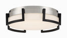 George Kovacs - P953-2-691-L - LED Flush Mount - Bezel Set - Coal Black