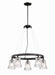 Minka-Lavery - 2736-709 - Five Light Chandelier - Graham Avenue - Smoked Iron And Brushed Nickel