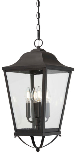 Savannah Four Light Outdoor Chain Hung Sand Coal