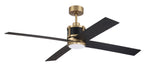 Craftmade - GRG56SBFB4-NWF - 56" Ceiling Fan - Gregory 56" Indoor Ceiling Fan with no Wifi - Satin Brass