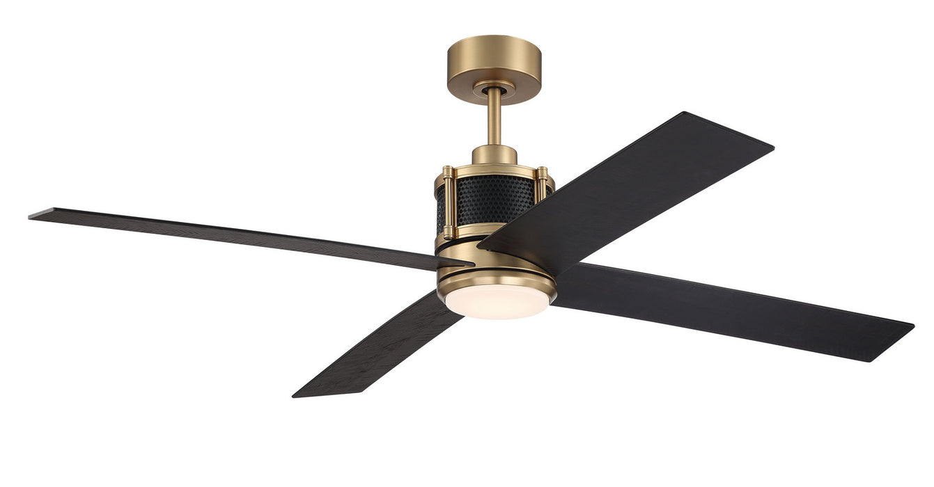 Craftmade - GRG56SBFB4-NWF - 56" Ceiling Fan - Gregory 56" Indoor Ceiling Fan with no Wifi - Satin Brass