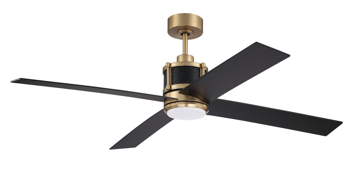 Craftmade - GRG56SBFB4-NWF - 56" Ceiling Fan - Gregory 56" Indoor Ceiling Fan with no Wifi - Satin Brass