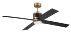 Craftmade - GRG56SBFB4-NWF - 56" Ceiling Fan - Gregory 56" Indoor Ceiling Fan with no Wifi - Satin Brass
