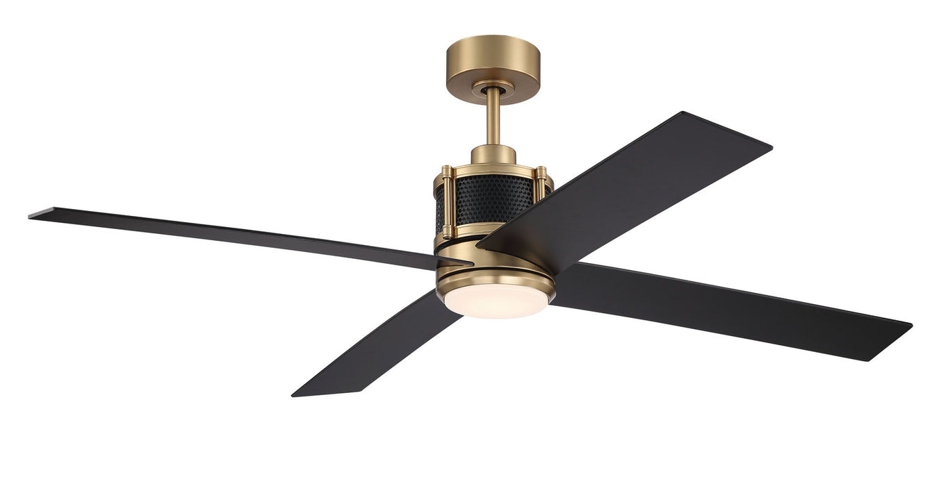 Craftmade - GRG56SBFB4-NWF - 56" Ceiling Fan - Gregory 56" Indoor Ceiling Fan with no Wifi - Satin Brass