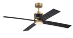 Craftmade - GRG56SBFB4-NWF - 56" Ceiling Fan - Gregory 56" Indoor Ceiling Fan with no Wifi - Satin Brass