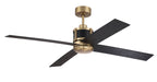 Craftmade - GRG56SBFB4-NWF - 56" Ceiling Fan - Gregory 56" Indoor Ceiling Fan with no Wifi - Satin Brass