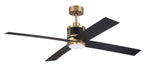 Craftmade - GRG56SBFB4-NWF - 56" Ceiling Fan - Gregory 56" Indoor Ceiling Fan with no Wifi - Satin Brass