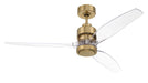 Craftmade - SON52SB3-CAP-NWF - 52" Ceiling Fan - Sonnet WiFi 52" Ceiling Fan no Wifi - Satin Brass