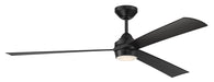 Craftmade - STL60FB3-NWF - 60" Ceiling Fan - Sterling - Flat Black