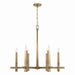 Capital Lighting - 449661AD - Six Light Chandelier - Blake - Aged Brass