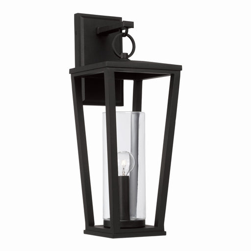 Elliott One Light Outdoor Wall Lantern Black